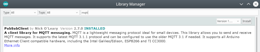 MQTT pubsubclient MQTT pubsubclient