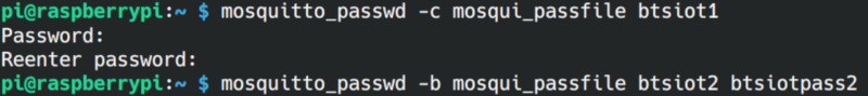 MQTT create password file MQTT create password file