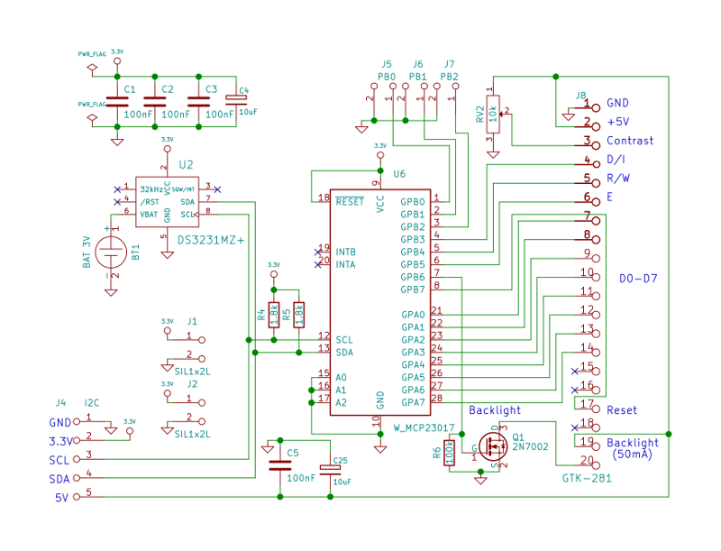 NT7534 I2C circuit